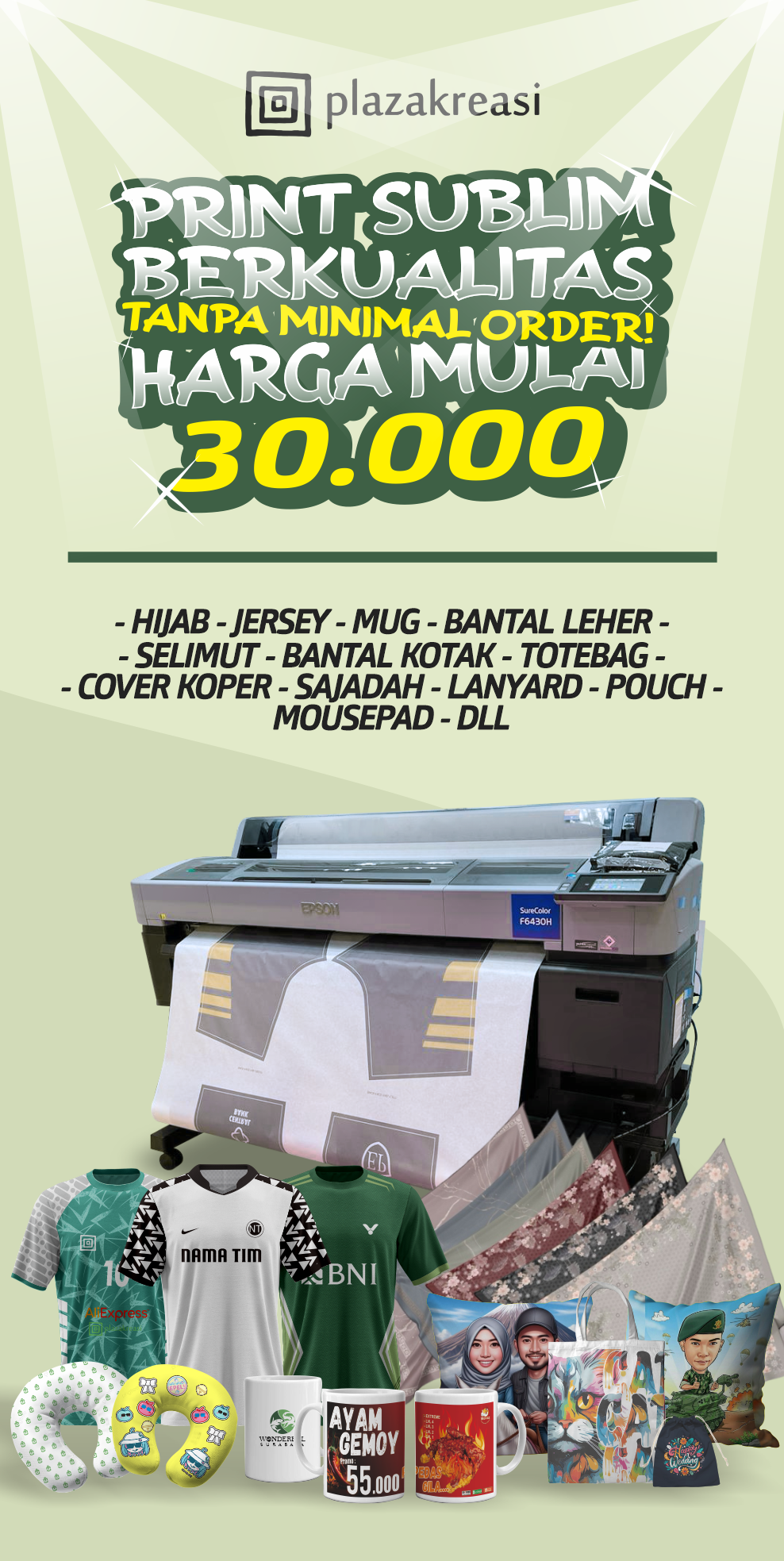 jasa print sublim gresik